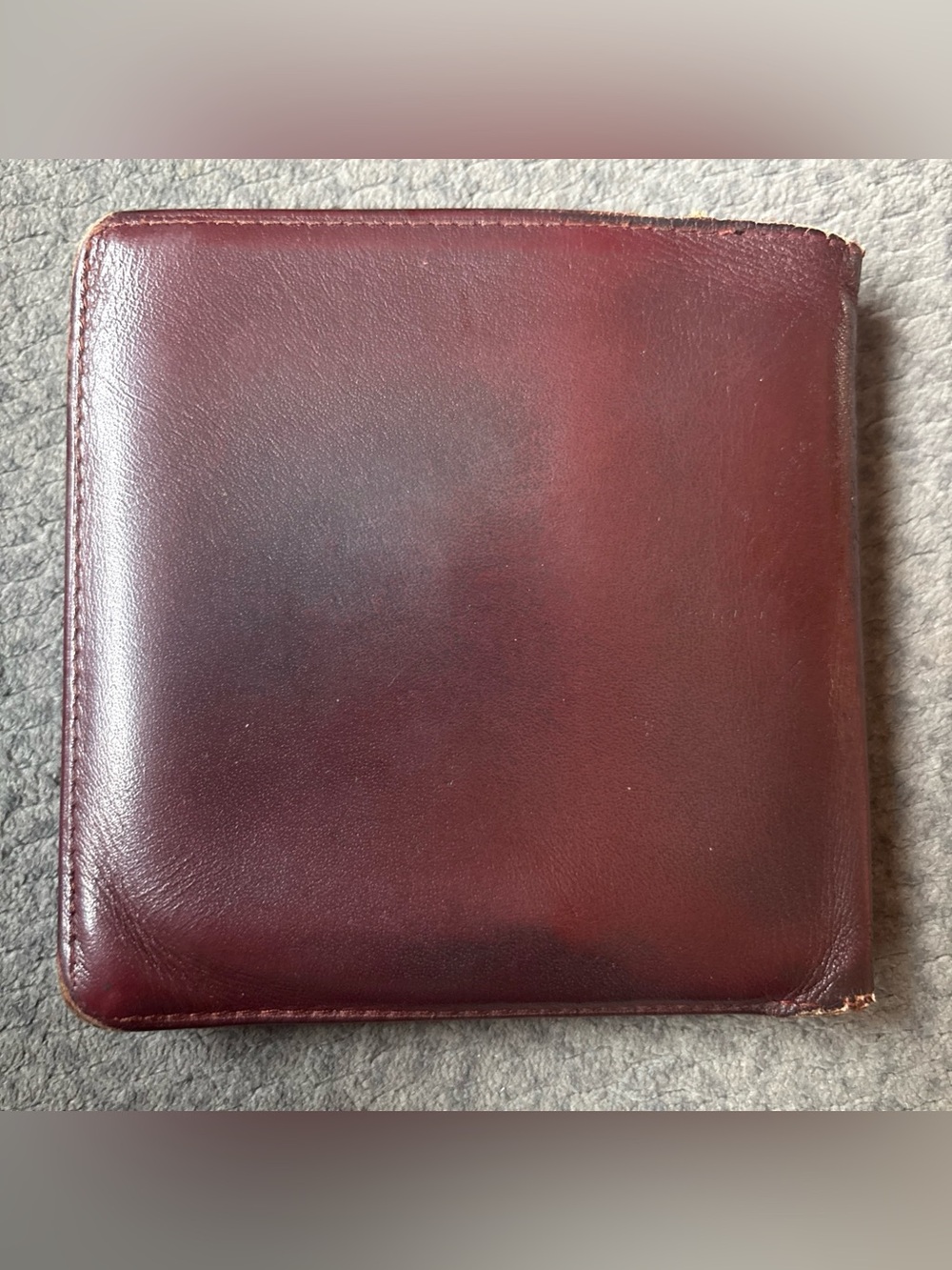 Cartier Burgundy Bifold w/ Coin Pouch Bill Compartment Card Holder Authentic - Picture 2 of 11